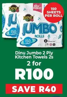 Food Lover's Market Dinu Jumbo 2 Ply Kitchen Towels 2s offer