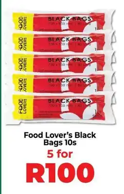 Food Lover's Market Food Lover’s Black Bags 10s offer