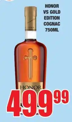 Boxer HONOR VS GOLD EDITION COGNAC 750ML offer