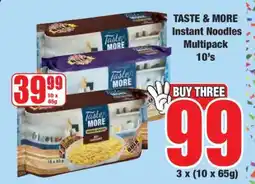 Boxer TASTE & MORE Instant Noodles Multipack 10's offer