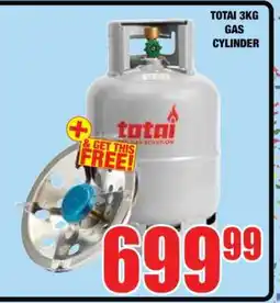 Boxer TOTAI 3KG GAS CYLINDER offer