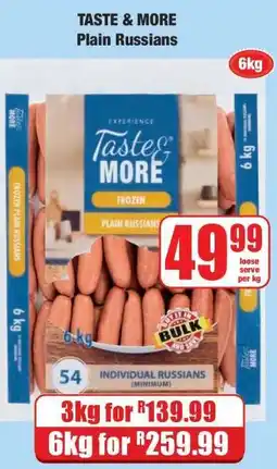 Boxer TASTE & MORE Plain Russians offer