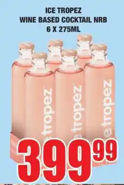 Boxer ICE TROPEZ WINE BASED COCKTAIL NRB 6 X 275ML offer