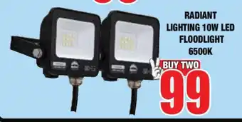 RADIANT LIGHTING 10W LED FLOODLIGHT 6500K