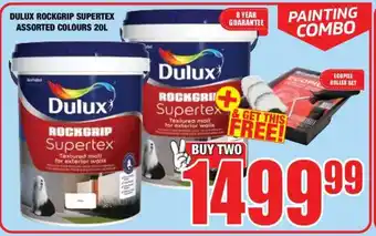 Boxer Dulux Rockgrip Supertex Assorted Colours 20L offer