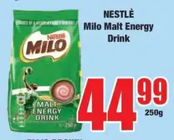Boxer NESTLÉ Milo Malt Energy Drink offer