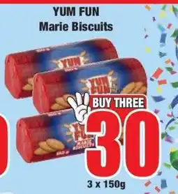 Boxer YUM FUN Marie Biscuits offer