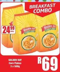 Boxer GOLDEN RAY Corn Flakes 3 x 500g offer