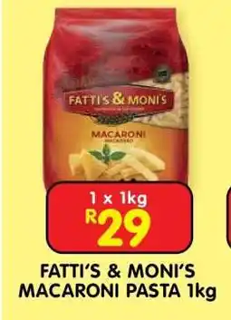 Shoprite FATTI'S & MONI'S MACARONI PASTA 1kg offer
