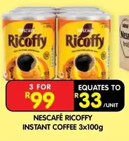 Shoprite NESCAFÉ RICOFFY INSTANT COFFEE 3x100g offer