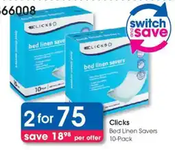 Clicks Clicks Bed Linen Savers offer