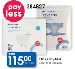 Clicks Clicks adult slips offer