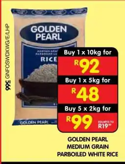 Shoprite GOLDEN PEARL MEDIUM GRAIN PARBOILED WHITE RICE offer