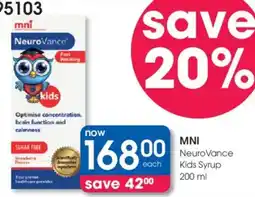 Clicks MNI NeuroVance Kids Syrup offer