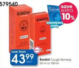 Clicks Borstol Cough Remedy offer