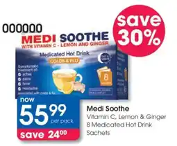 Clicks Medi Soothe Vitamin C, Lemon & Ginger offer