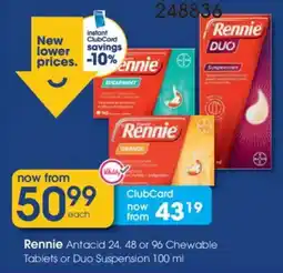 Clicks Rennie Antacid offer