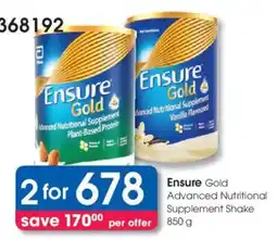 Clicks Ensure Gold Advanced Nutritional Supplement Shake offer