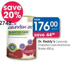 Clicks Dr. Reddy's Celevida Diabetes Care Nutritional Shake offer