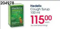 Clicks Hedelix Cough Syrup offer