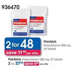Clicks Painblok Paracetamol 500 mg offer