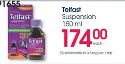 Clicks Telfast Suspension offer
