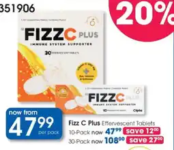 Clicks Fizz C Plus Effervescent Tablets offer