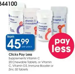 Clicks Clicks Pay Less Supplements Vitamin C offer