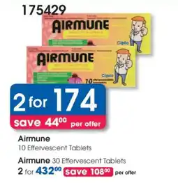 Clicks Airmune 10 Effervescent Tablets offer