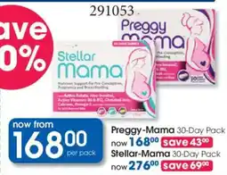 Clicks Preggy-Mama 30-Day Pack offer
