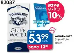 Clicks Woodward's Gripe Water offer