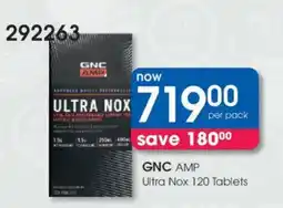 Clicks GNC AMP Ultra Nox 120 Tablets offer
