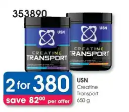 Clicks USN Creatine Transport offer