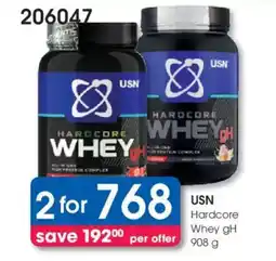 Clicks USN Hardcore Whey gH offer