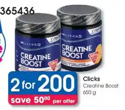Clicks Clicks Creatine Boost offer