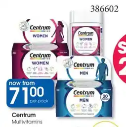 Clicks Centrum Multivitamins offer