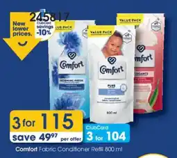 Clicks Comfort Fabric Conditioner Refill offer