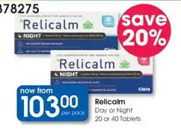 Clicks Relicalm offer
