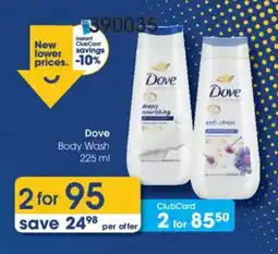 Clicks Dove Body Wash offer