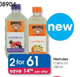 Clicks Hercules Castor Oil offer