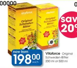 Clicks Vitaforce Original Schweden-Bitter offer
