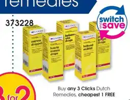 Clicks Clicks Dutch Remedies offer