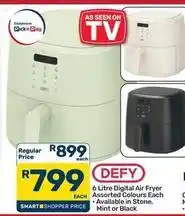 Pick n Pay Hypermarket Defy - 6 litre digital air fryer offer