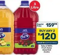 Pick n Pay Hypermarket 100% fruit juice assorted offer