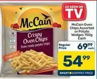 Pick n Pay Hypermarket Mccain - oven chips assorted or potato wedges offer