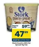 Pick n Pay Hypermarket Stork - country spread 40% fat spread 1kg tub offer