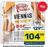 Pick n Pay Hypermarket Rainbow - simply chicken viennas offer