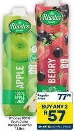 Pick n Pay Hypermarket Rhodes - fruit juice offer
