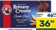Pick n Pay Hypermarket Bakers - romany creams classic choc choc coconut biscuits offer