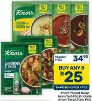 Pick n Pay Hypermarket Knorr - packet soup assorted offer